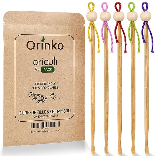 ORINKO - Oriculi en Bambou 5x - Cure Oreille Écologique