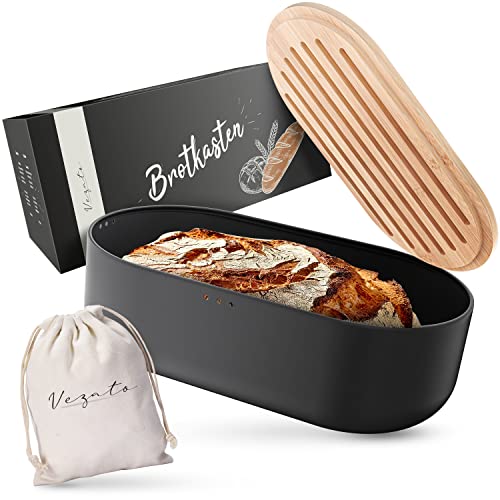Vezato Boîte à pain - Boîte à pain durable pour