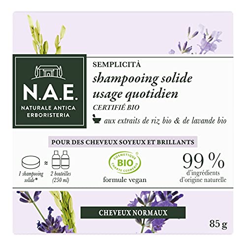 N.A.E. - Shampoing Solide Certifié Bio - Usage Quotidien Cheveux