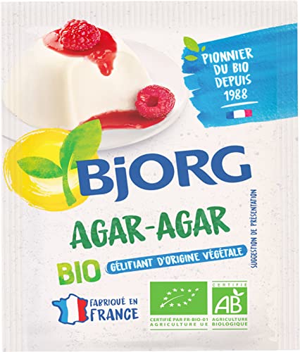 BJORG - Agar-Agar Bio en Poudre - Gélifiant d'Origine Végétale