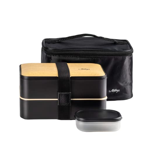 Atthys - Lunch Box Noir + Sac Isotherme | Bento