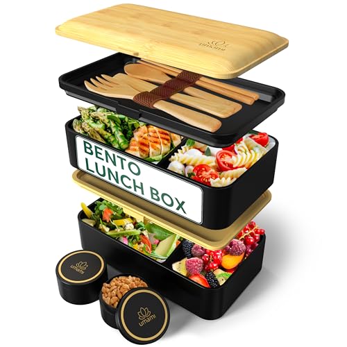 Umami Bento Lunch Box, 2 Pots à sauce & couverts