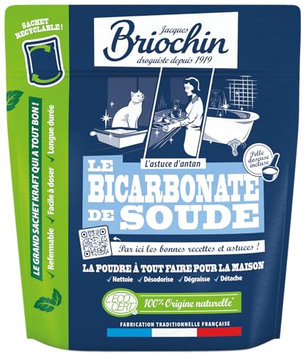 Jacques Briochin Bicarbonate de Soude en Poudre ECOCERT 900g Maxi